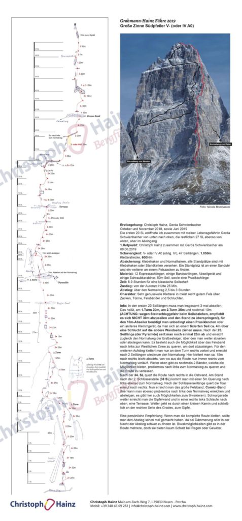 Grohmann Hainz Führe Topo © Christoph Hainz