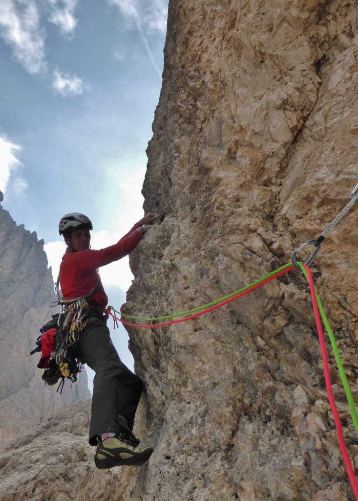 Ivo Rabanser in der zweitenSeillänge der "Astapowo 1910"