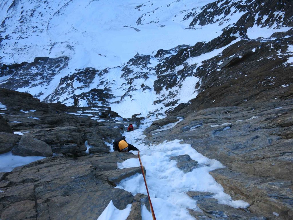 Hintere Weißspitze Nordwand © Patrick Erlacher, Urban Holzer und Michael Wurzer
