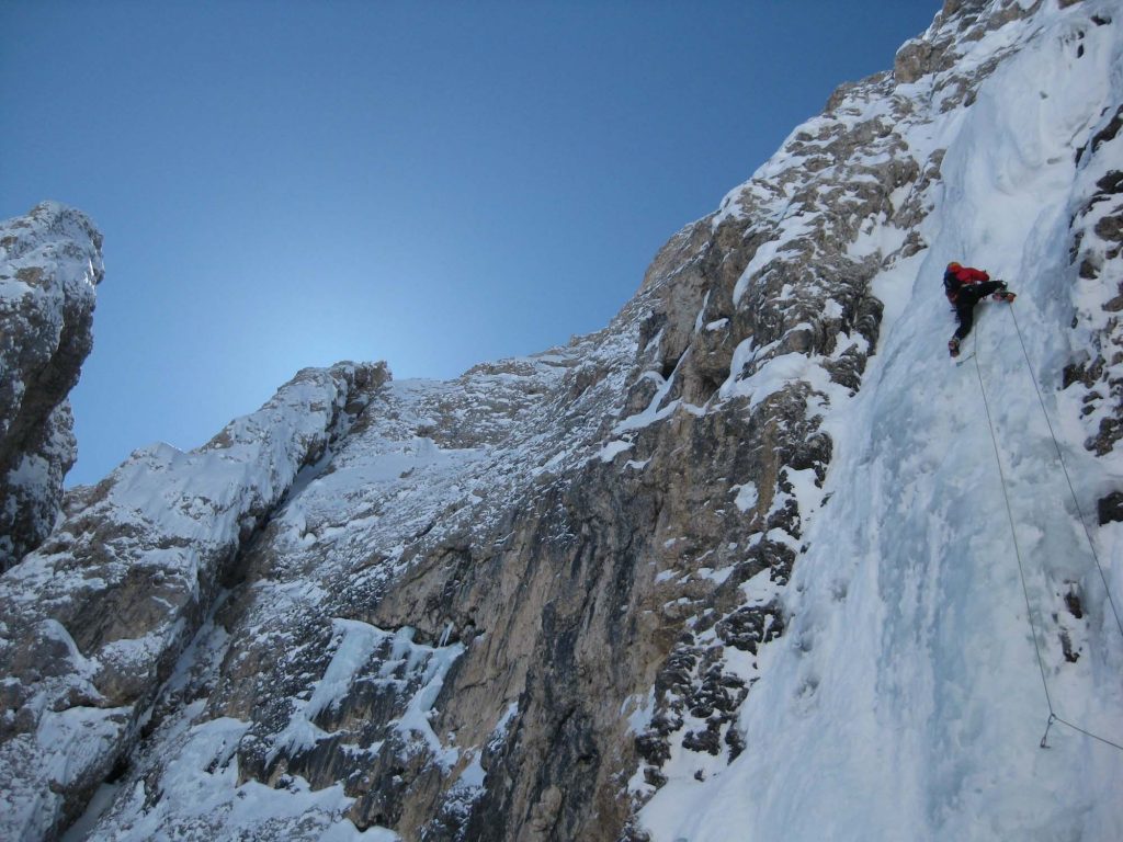 Vierte Seillänge. Foto Andreas Tonelli.