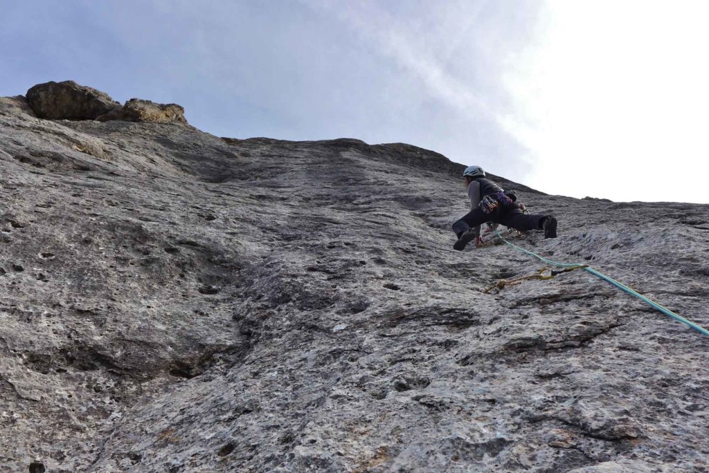 Ivo Rabanser in der elften Seillänge der »Saturno«