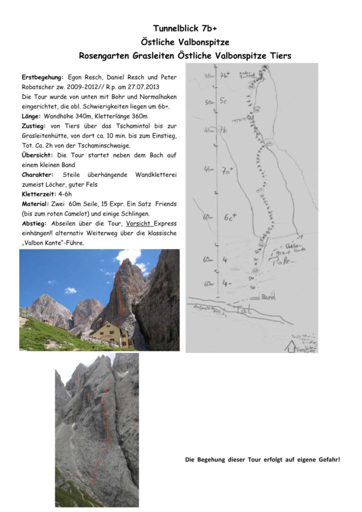 Topo Tunnelblick © Peter Robatscher, Egon Resch und Daniel Resc