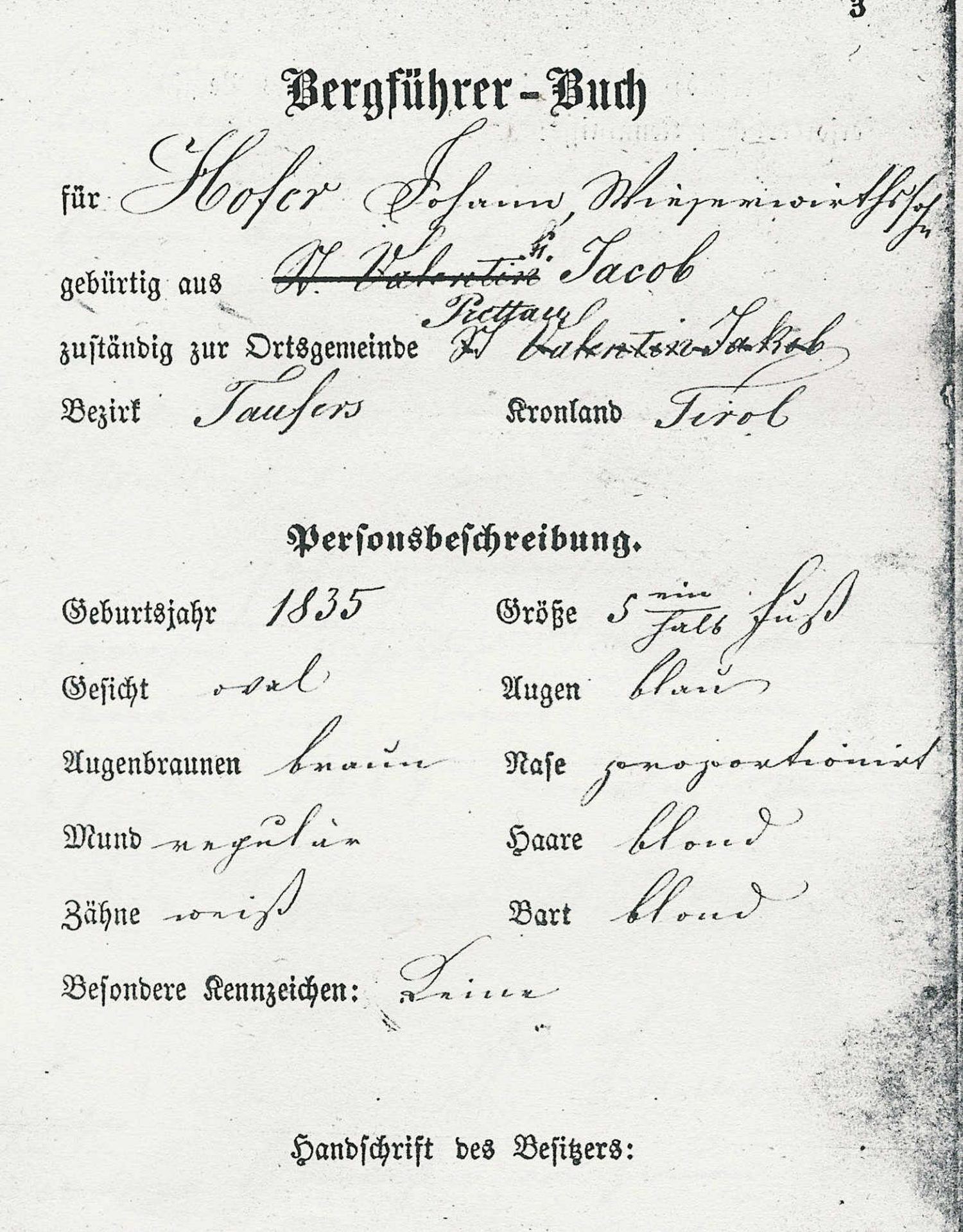 Bergführerbuch Johann Hofer I Berge erleben © Archiv Ingrid Beikircher