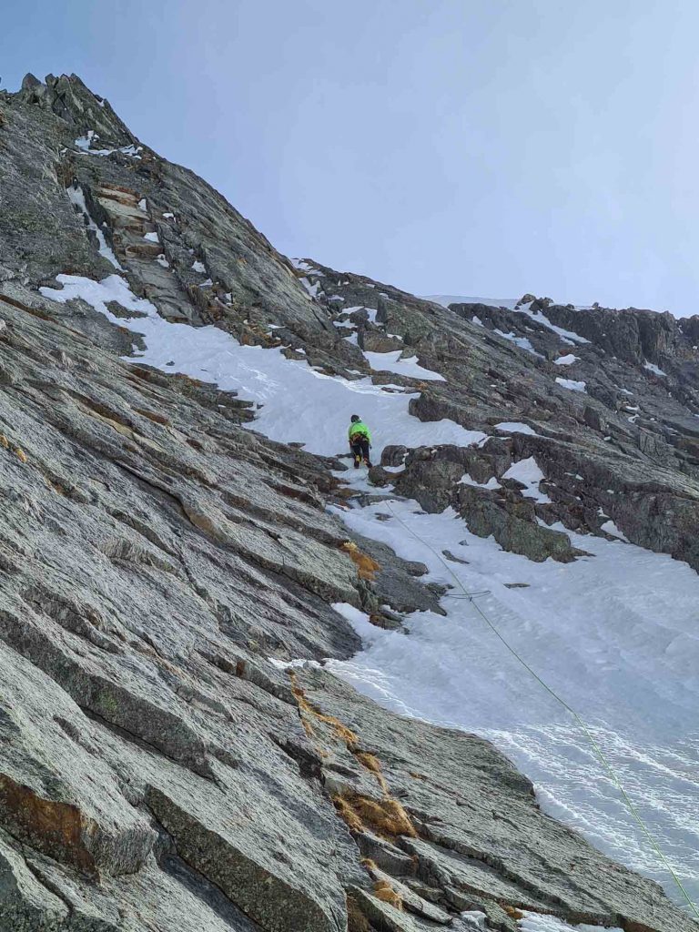 Simon Gietl in der 7. Seillänge