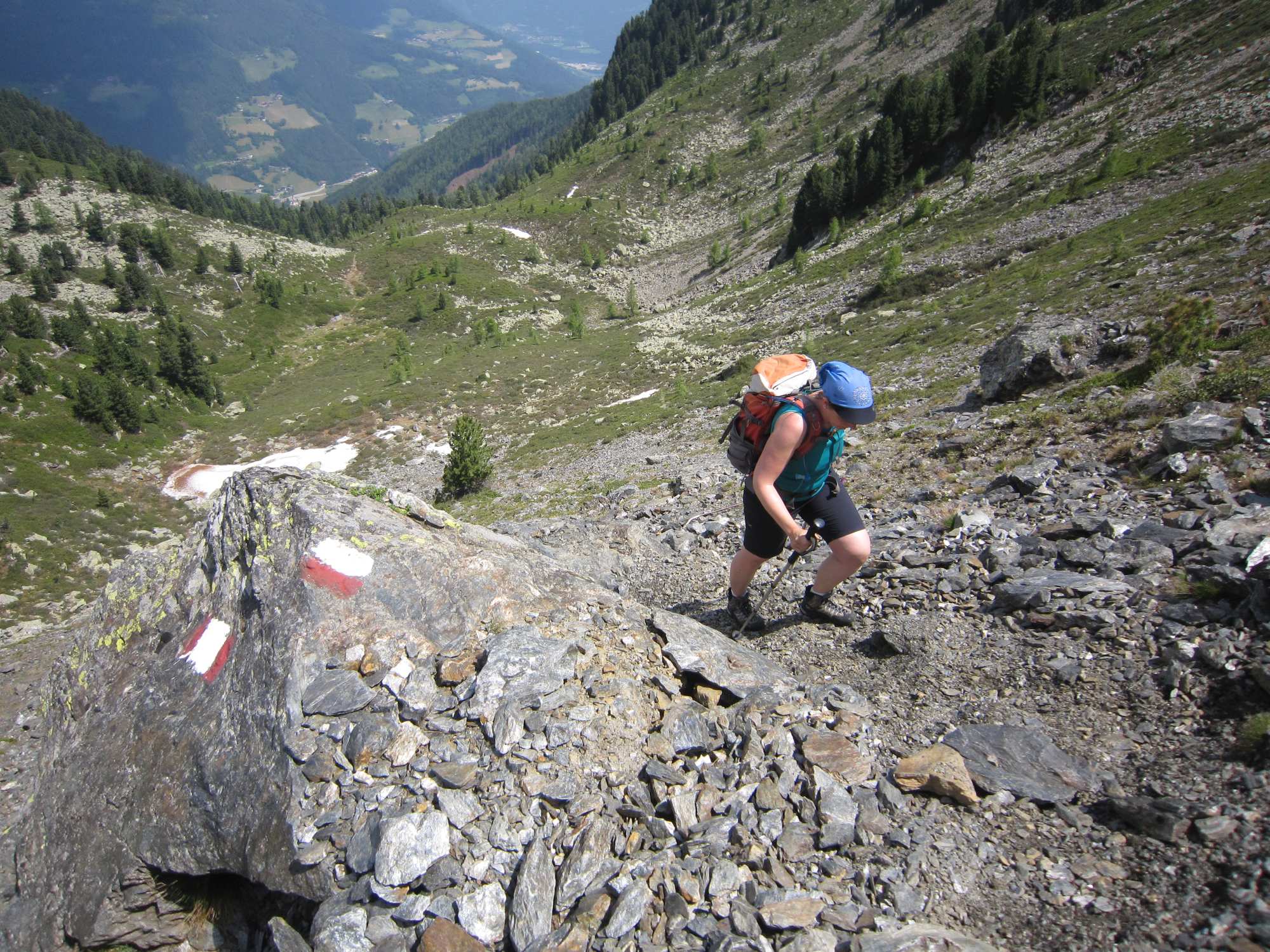 Bergsteigertipp: Stockeinsatz