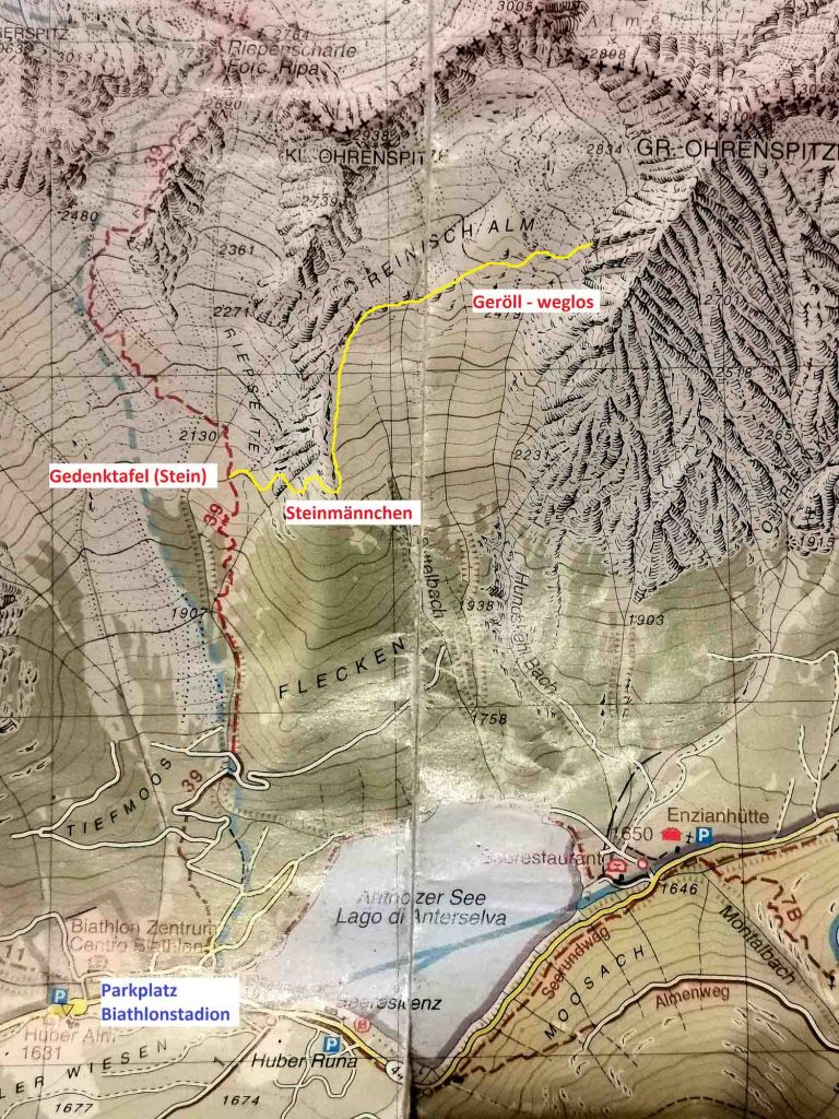 Zustiegskarte Tabacco