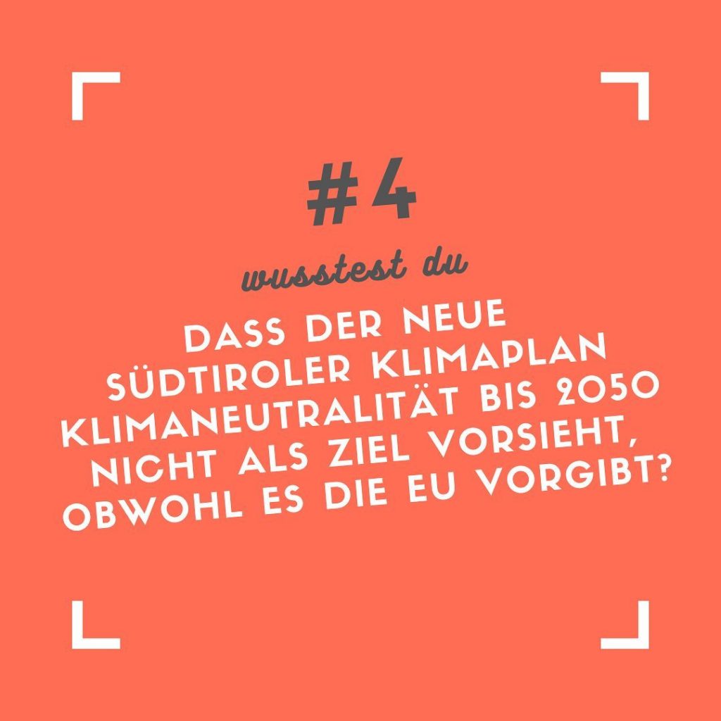 Fakt #4 Klimaplan Südtirol (c)Fridays For Future - Southtyrol
