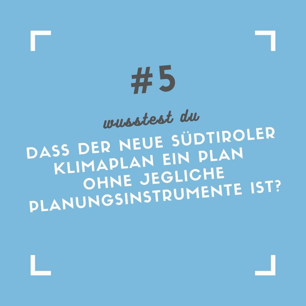 Fakt #5 Klimaplan Südtirol (c)Fridays For Future - Southtyrol