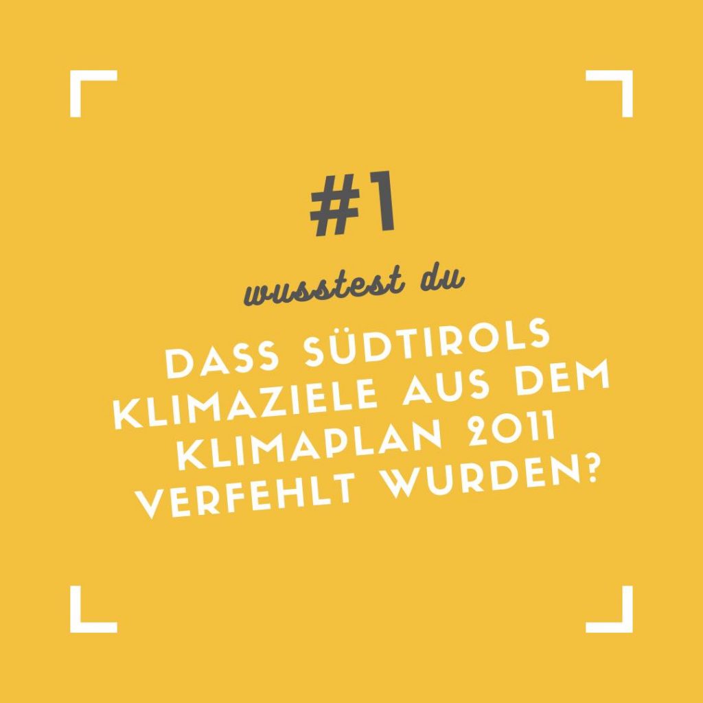 Fakt #1 Klimaplan Südtirol (c)Fridays For Future - Southtyrol