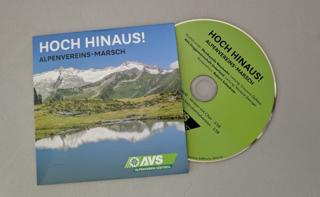 Alpenvereinsmarsch Hoch hinaus Cover I (c) AVS