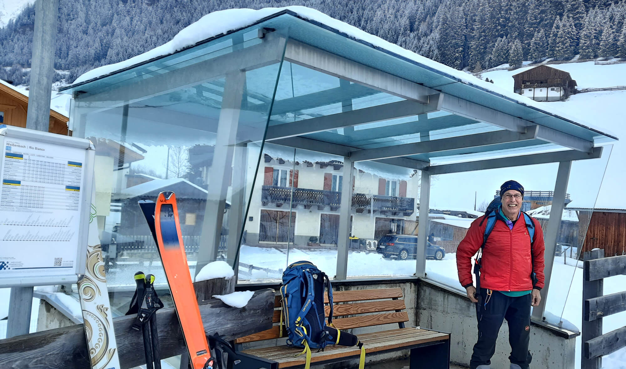 Sarntal: viele Skitouren mit dem Bus erreichbar
