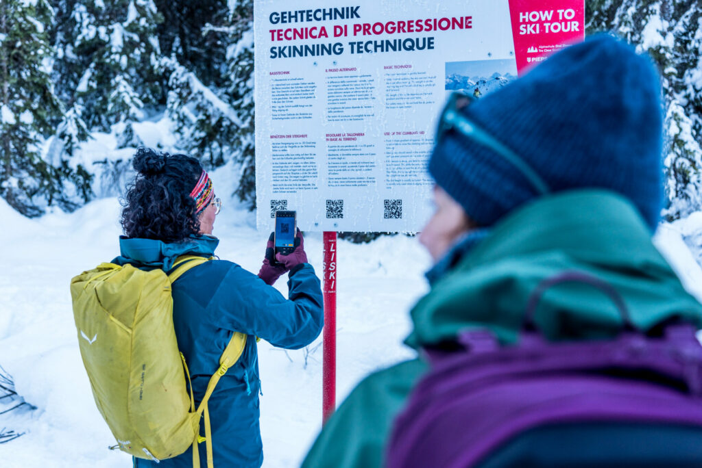Skitourenlehrweg Sexten © Daniel Rogger I Alpinschule Dreizinnen