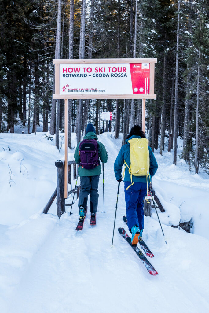 Skitourenlehrweg Sexten © Daniel Rogger I Alpinschule Dreizinnen