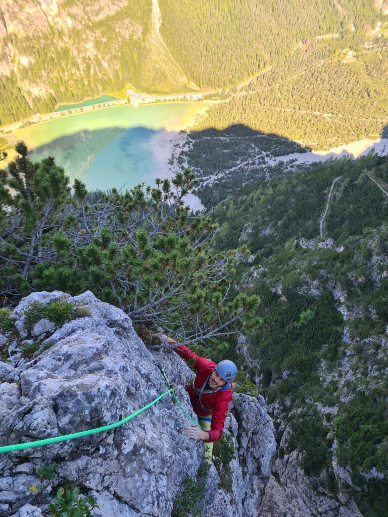 Jakob Steinkasserer in der Route Waterloo © Hannes Trenker