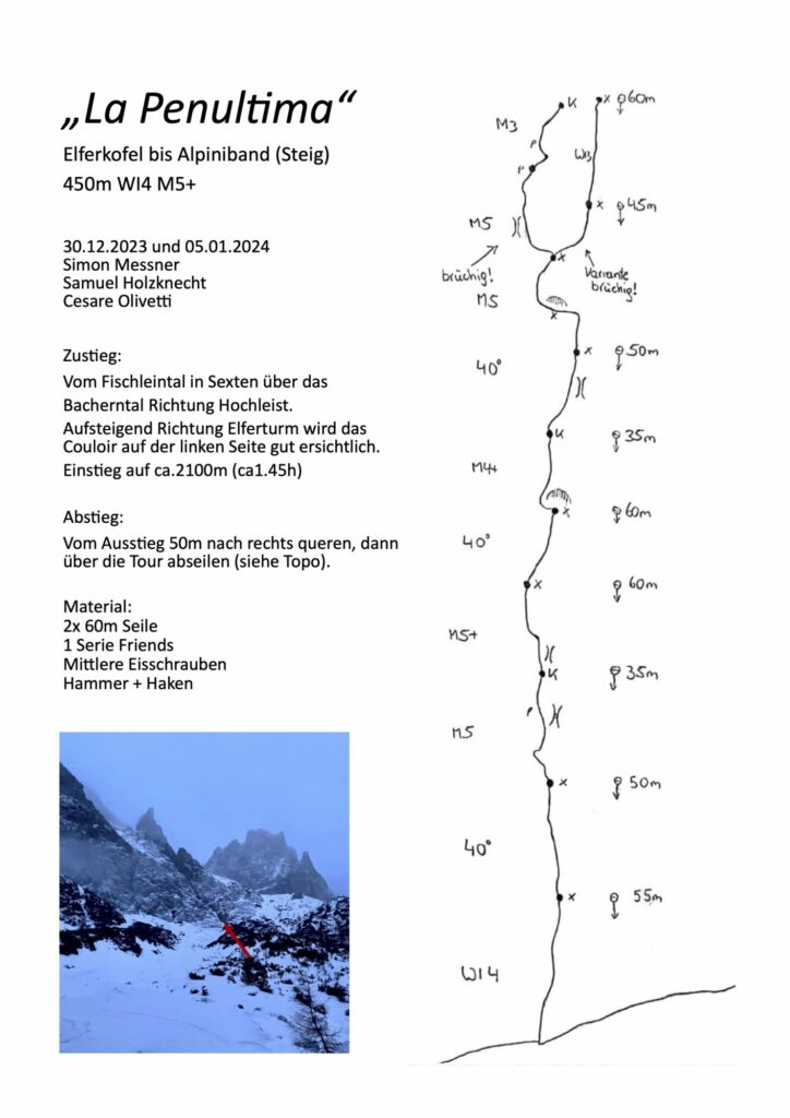 La Penultima Elferkofel Topo