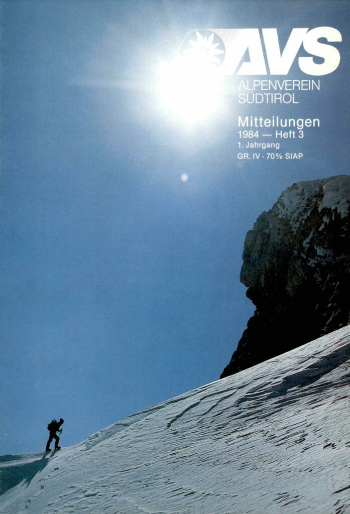 AVS Mitteilungen 1984 - Heft 03 Cover BE