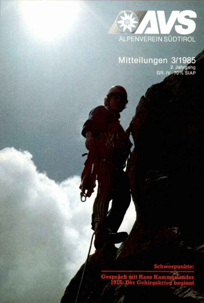 AVS Mitteilungen 1985 - Heft 03 Cover BE