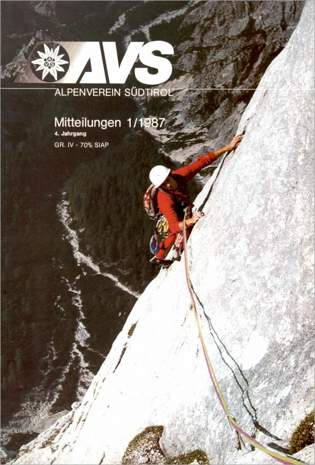 AVS Mitteilungen 1987 - Heft 01 Cover BE