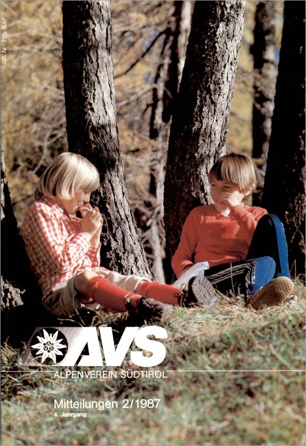 AVS Mitteilungen 1987 - Heft 02 Cover BE