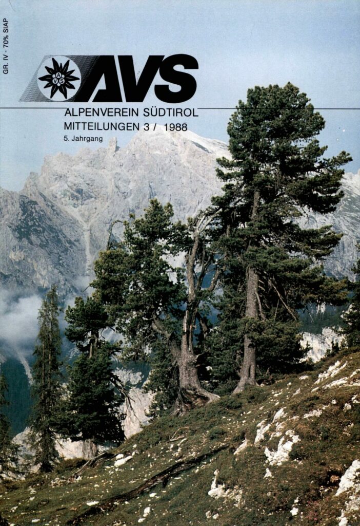 AVS Mitteilungen 1988-03 Cover BE