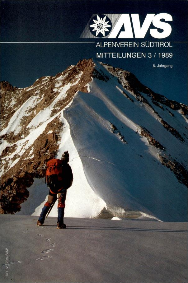 AVS Mitteilungen 1989-03 Cover BE