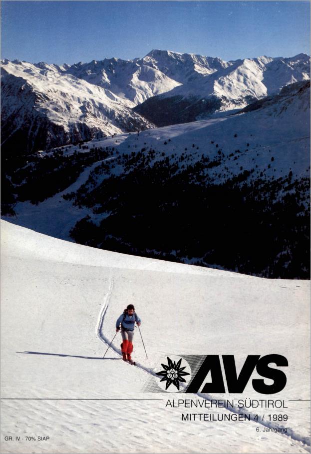 AVS Mitteilungen 1989-04 Cover BE