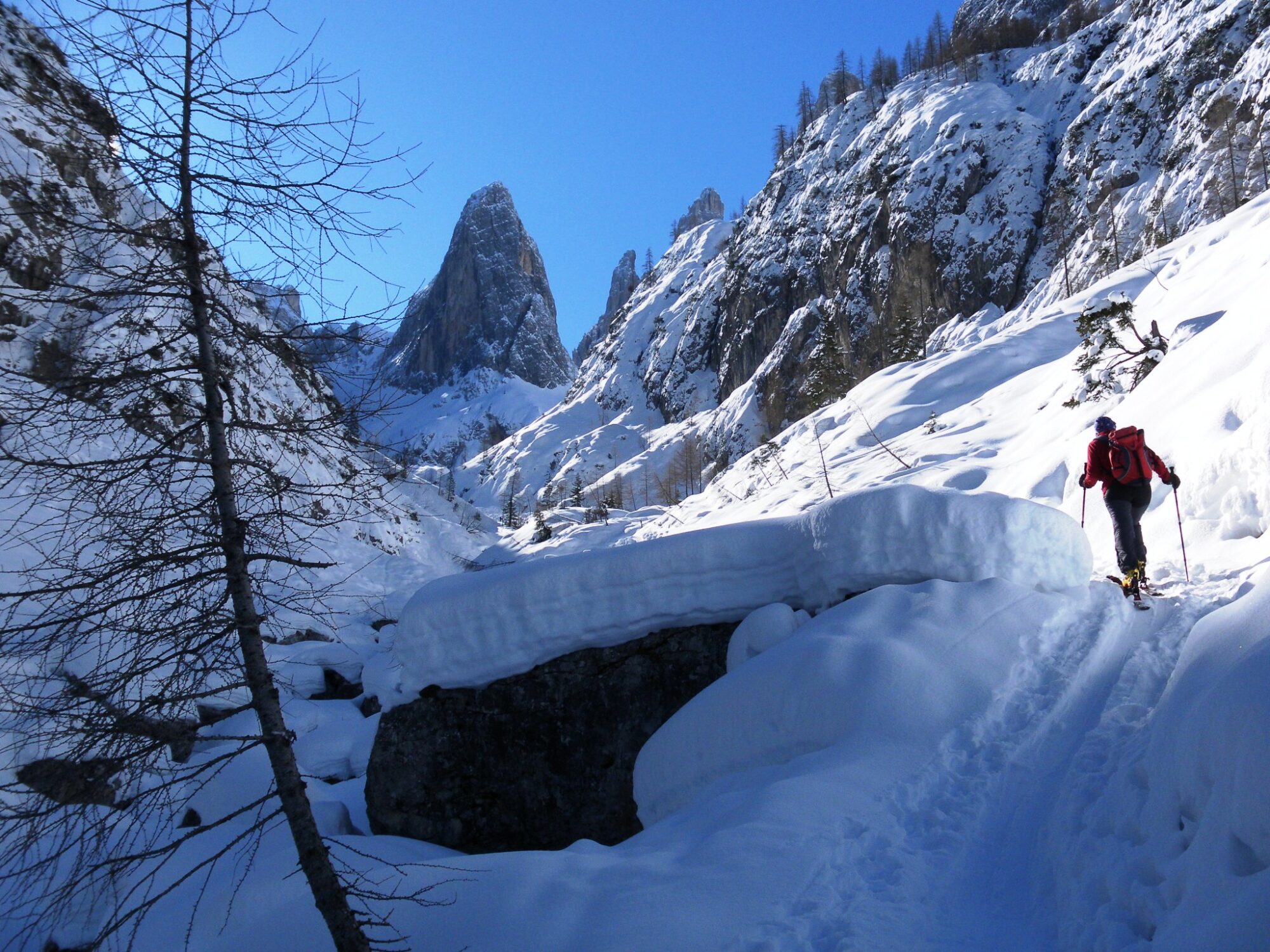 Skitour auf die Oberbachernspitze in den Sextner Dolomiten