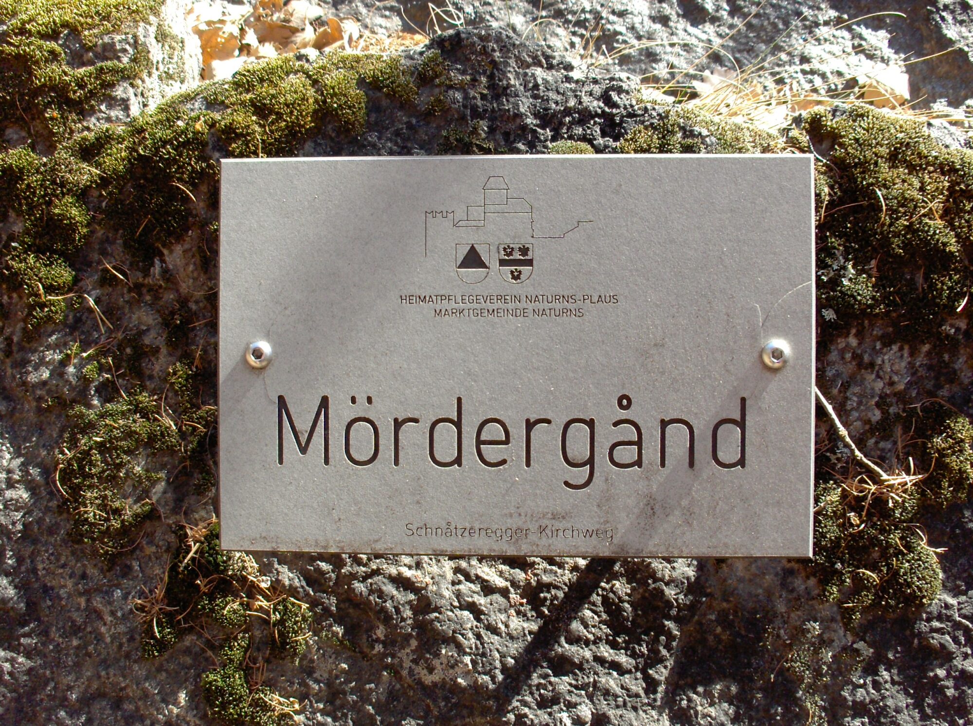 Mördergand - Flurnamentafel (c) Johannes Ortner