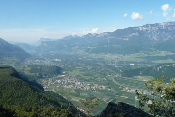 Herbstwanderung zu verschiedenen Aussichtspunkten hoch über dem Etschtal zwischen Branzoll und Auer und vorbei am Bigleider Moos und Göllersee.