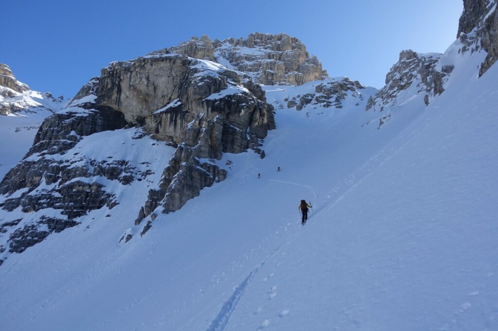 Sehr anspruchsvolle Tour auf einen ganz Großen der Sextner Dolomiten.