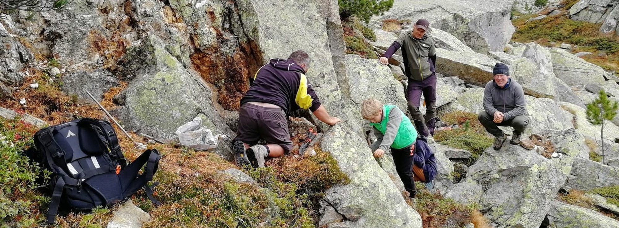 Faszination Mineralien(suche) mit der Familie
