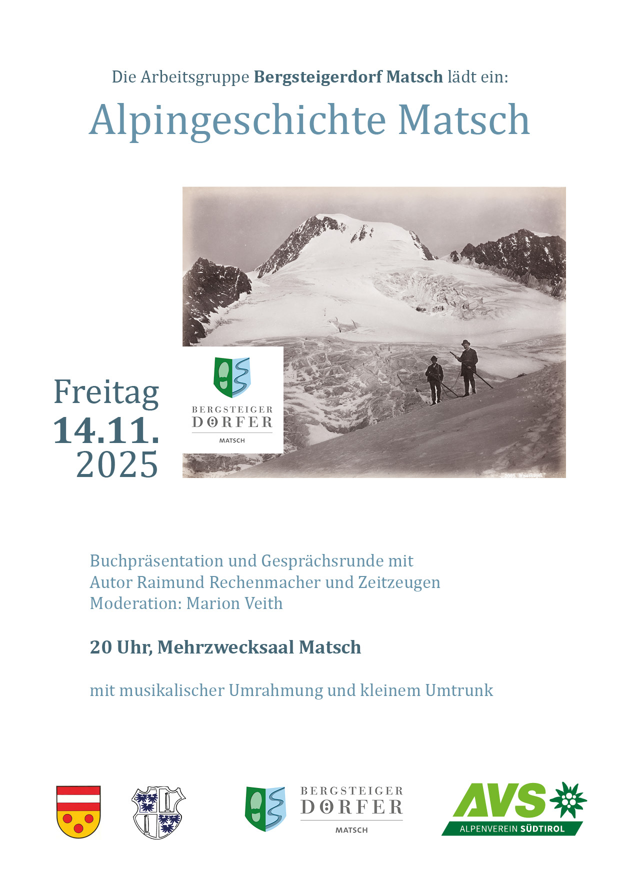 Präsentation Alpingeschichte Matsch I ©Bergsteigerdörfer