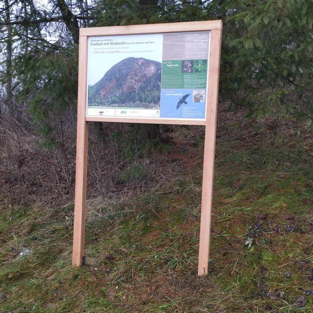 Klettergartentafel Aufhofen_Freiheit mit Rücksicht I (c)Amt für Natur