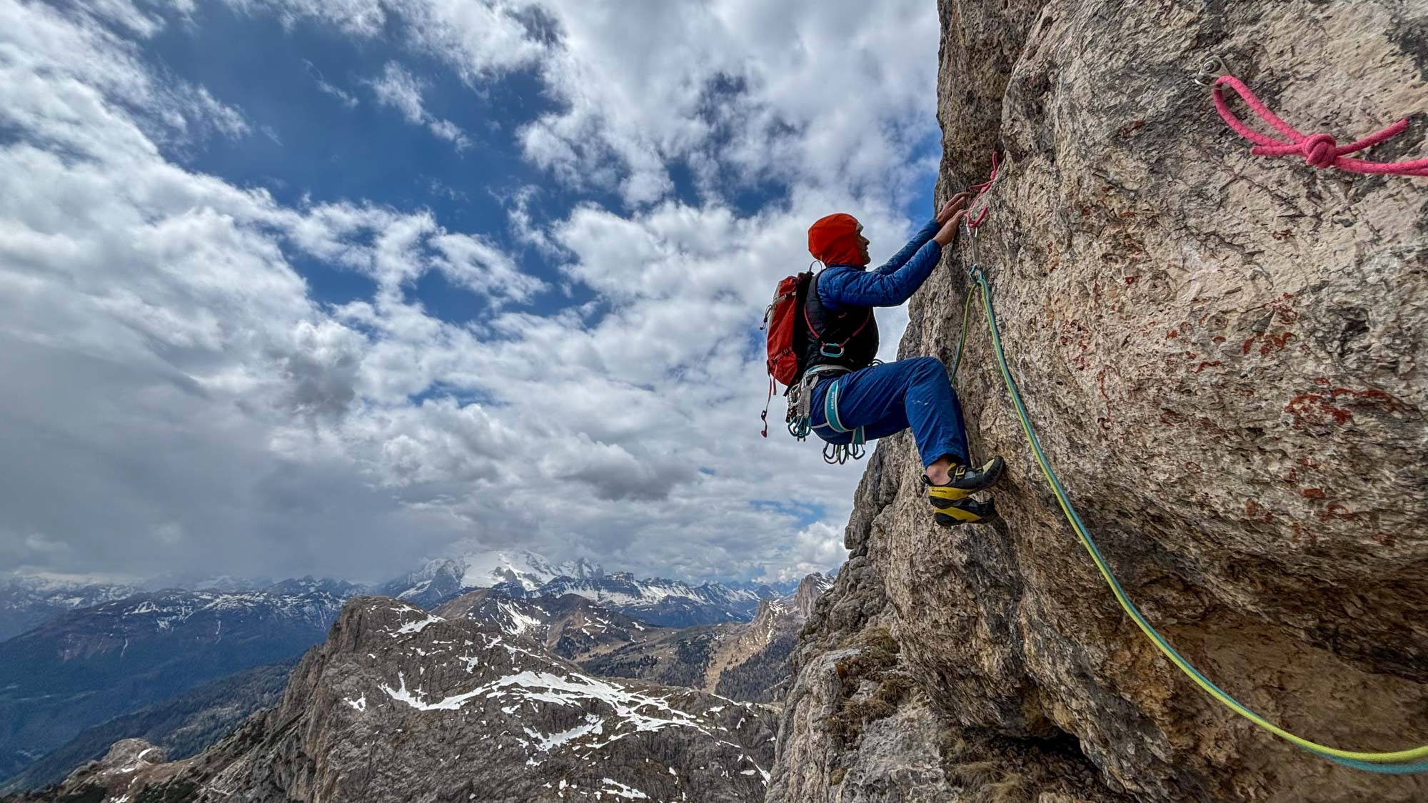 „Bio Rock (6c (6a+ obbl))“, Piccolo Lagazuoi, Fanes